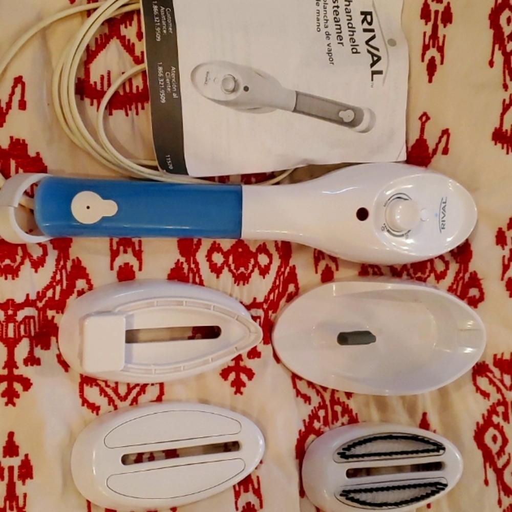Rival hard held iron with steamer and attachments
